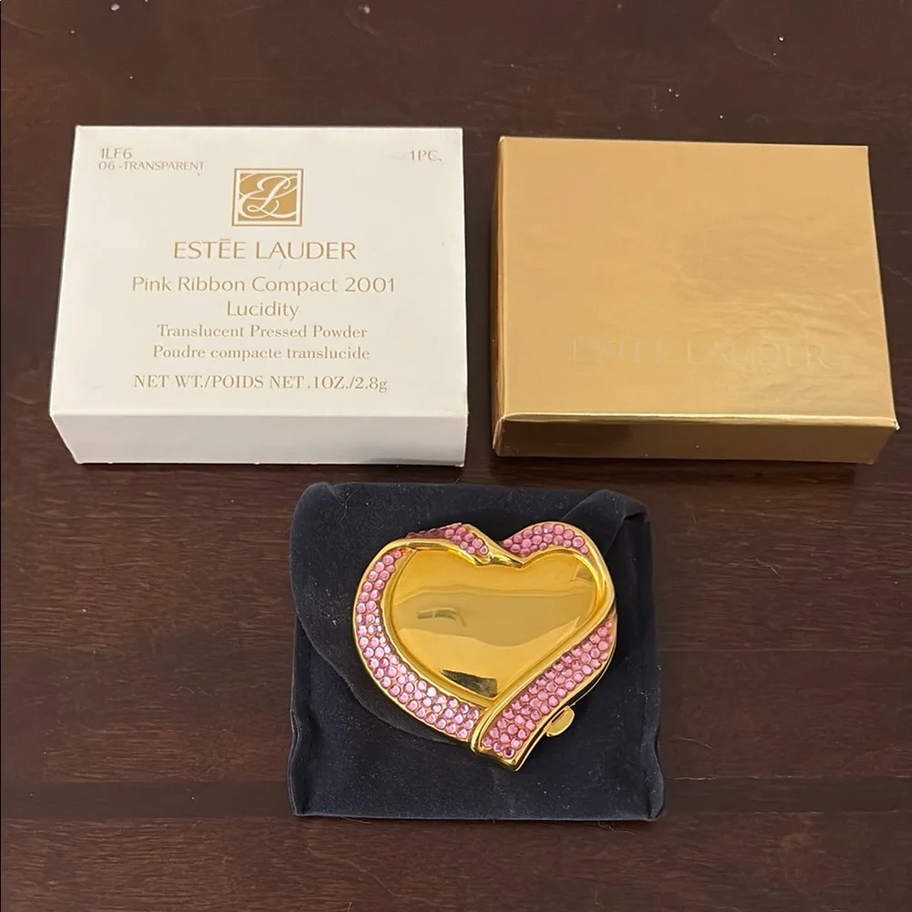2001 Estée Lauder Pink Ribbon Lucidity Compact NWOT - Picture 3 of 6